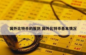 国外比特币的报到 国外比特币基本情况
